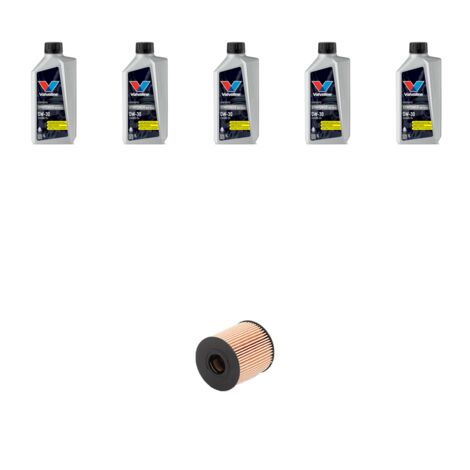 Kit filtro olio e 5L compatibile con Peugeot 3008 2.0 HDI 120kw dal 2009