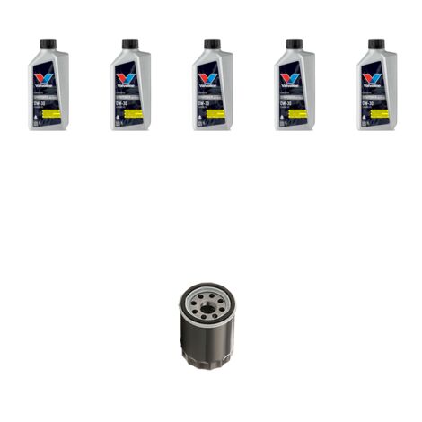 Kit filtro olio e 5L compatibile con Peugeot 3008 II 2.0 BluHDI 110kw Dal 2016