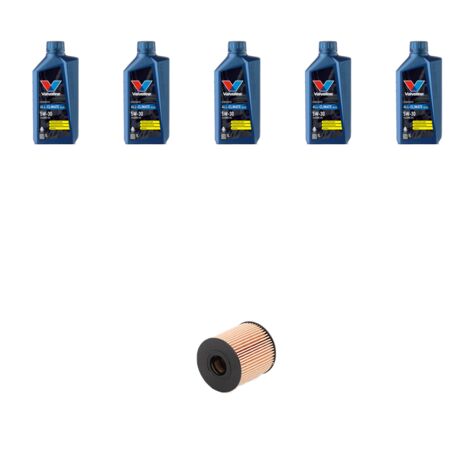 Kit filtro olio e 5L compatibile con Peugeot 407 2.0 Hdi 120kw dal 2009