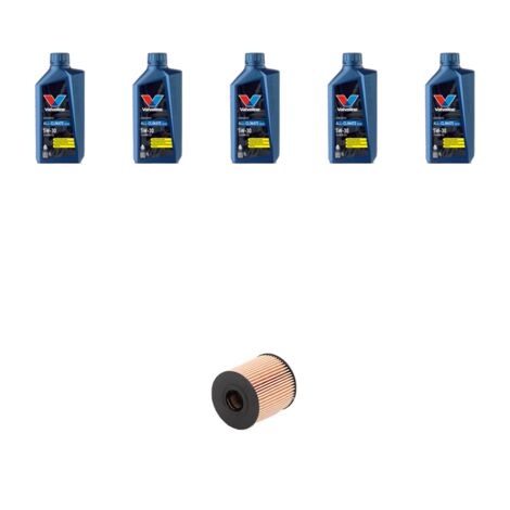 Kit filtro olio e 5L compatibile con Peugeot 408 1.6 88kw dal 2012