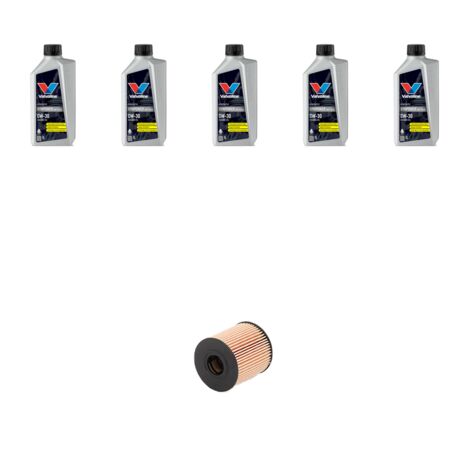 Kit filtro olio e 5L compatibile con Peugeot 508 II (R8) PSE Hybrid 147kw Dal 2020