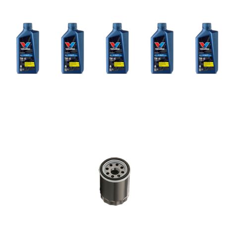 Kit filtro olio e 5L compatibile con Peugeot 607 2.0 HDi 79kw dal 2001
