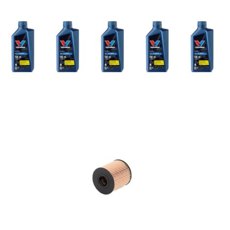 Kit filtro olio e 5L compatibile con Peugeot 807 2.0 HDI 88kw dal 2006