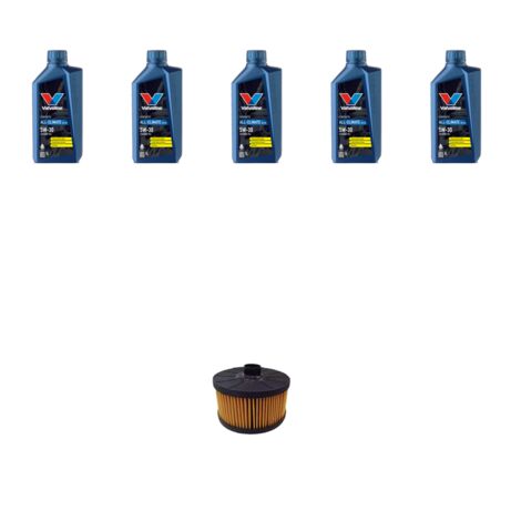 Kit filtro olio e 5L compatibile con Renault Captur II 1.0 TCe 100 LPG 74Kw dal 2020