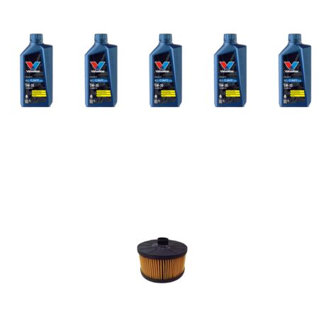 Kit filtro olio e 5L compatibile con Renault Captur II 1.0 TCe 90 ECO-G 67Kw dal 2021
