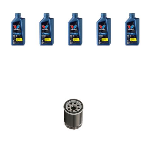 Kit filtro olio e 5L compatibile con Renault Captur II 1.6 E-TECH 145 105Kw dal 2022