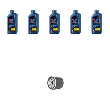 Kit filtro olio e 5L compatibile con Renault Captur (J5,H5) 1.5 DCI 110 81kw dal 2015
