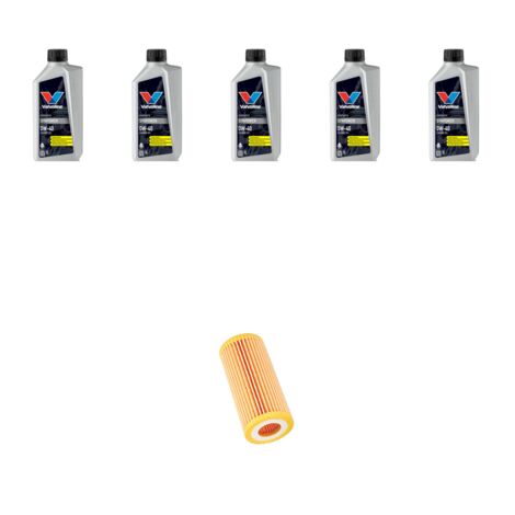 Kit filtro olio e 5L compatibile con Renault Clio II 1.2 16v 55kw Dal 2001