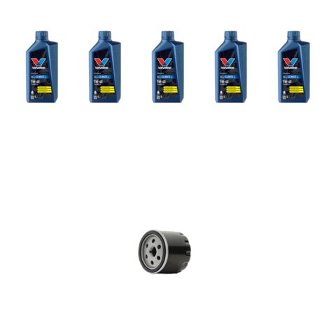 Kit filtro olio e 5L compatibile con Renault Fluence 1.5 dci 63kw Dal 2010