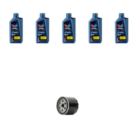 Kit filtro olio e 5L compatibile con Renault Laguna II 1.9 dci 68kw dal 2004