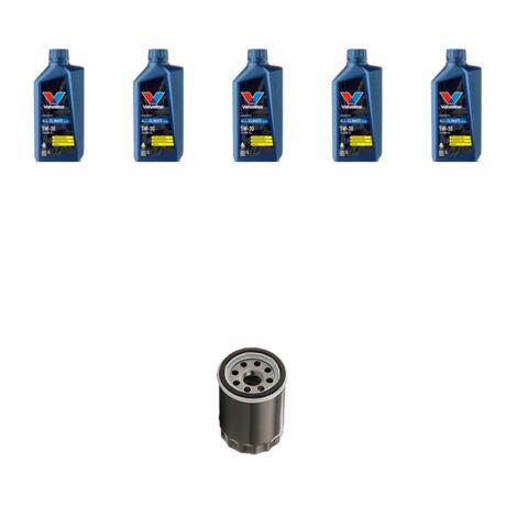 Kit filtro olio e 5L compatibile con Renault Laguna II 3.0 v6 152kw dal 2001