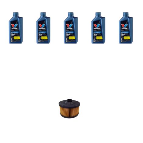Kit filtro olio e 5L compatibile con Renault Megane III 1.2 TCE 97kw dal 2013