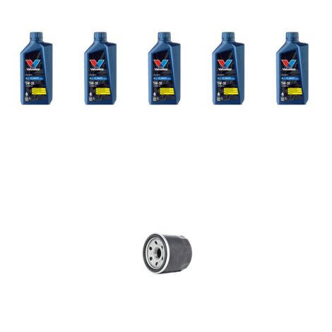 Kit filtro olio e 5L compatibile con Renault Scenic II / Grand Scenic 1.4 16v 72kw Dal 2003