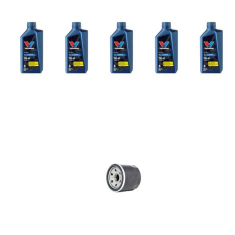 Kit filtro olio e 5L compatibile con Renault Scenic II / Grand Scenic 1.5 Dci 60kw Dal 2003 al 2005