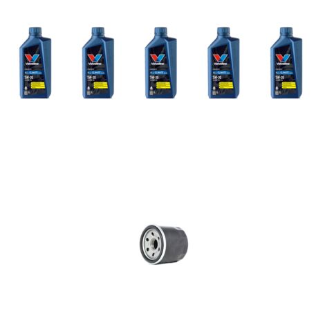 Kit filtro olio e 5L compatibile con Renault Scenic II / Grand Scenic 1.5 Dci 63kw Dal 2005
