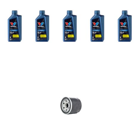 Kit filtro olio e 5L compatibile con Renault Scenic II / Grand Scenic 1.5 Dci 74kw Dal 2003 al 2005