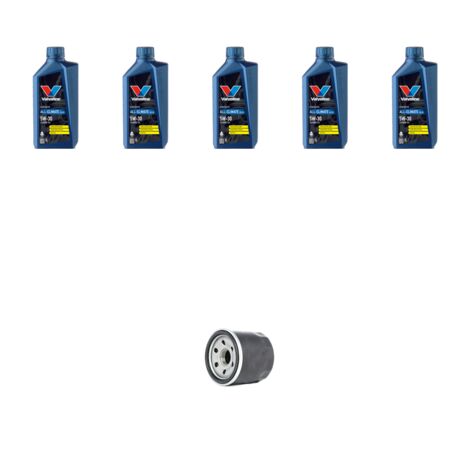 Kit filtro olio e 5L compatibile con Renault Scenic II / Grand Scenic 1.6 16v 82kw Dal 2003