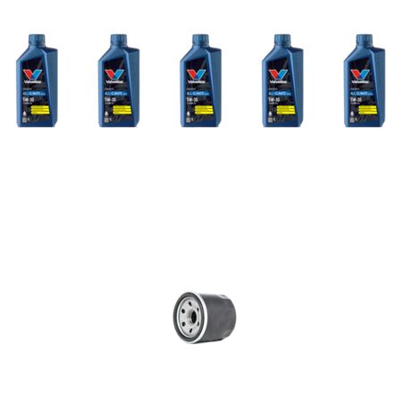 Kit filtro olio e 5L compatibile con Renault Scenic II / Grand Scenic 1.9 Dci 81kw Dal 2005