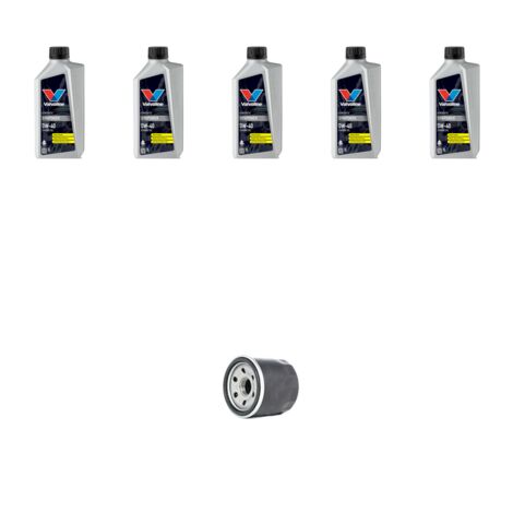 Kit filtro olio e 5L compatibile con Renault Scenic II / Grand Scenic 1.9 Dci 85kw Dal 2006