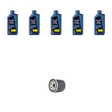 Kit filtro olio e 5L compatibile con Renault Scenic II / Grand Scenic 1.9 Dci 96kw Dal 2005