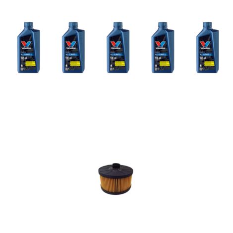 Kit filtro olio e 5L compatibile con Renault Scenic III / Grand Scenic (JZ16) 1.2 TCE 97kw Dal 2013