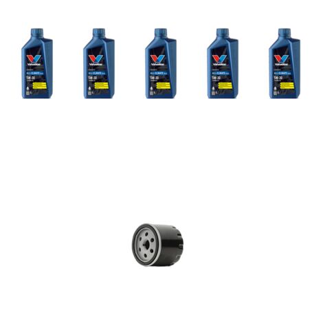 Kit filtro olio e 5L compatibile con Renault Scenic III / Grand Scenic (JZ16) 1.5 DCI 81kw Dal 2009