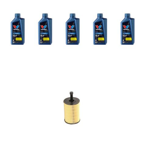 Kit filtro olio e 5L compatibile con Seat Alhambra (7V) 1.9 Tdi 96kw dal 2002 al 2010