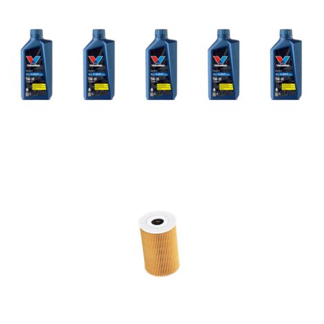 Kit filtro olio e 5L compatibile con Seat Altea / Altea XL / Freetrack 1.6 TDI 66kw dal 2010