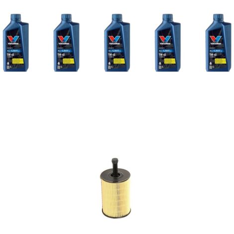 Kit filtro olio e 5L compatibile con Seat Arosa 1.4 TDI 55Kw Dal 1999