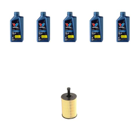 Kit filtro olio e 5L compatibile con Seat Ibiza III 1.4 TDI 51kw dal 2005 al 2009