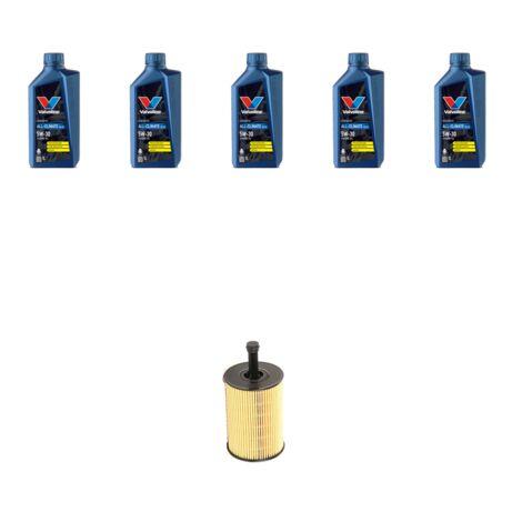 Kit filtro olio e 5L compatibile con Seat Ibiza III 1.4 TDI 59kw dal 2005 al 2009