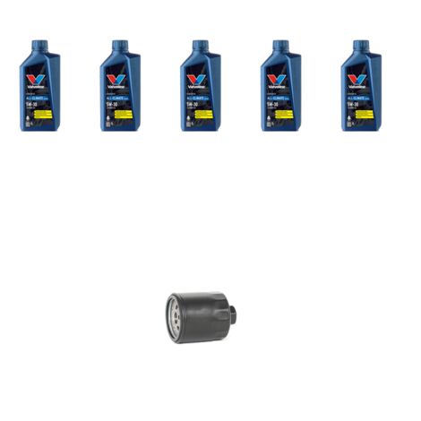 Kit filtro olio e 5L compatibile con Seat Ibiza III 1.6 16v 74kw dal 2003 al 2009