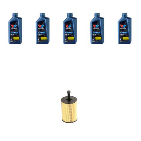 Kit filtro olio e 5L compatibile con Seat Ibiza III 1.9 TDI 96kw dal 2002 al 2009