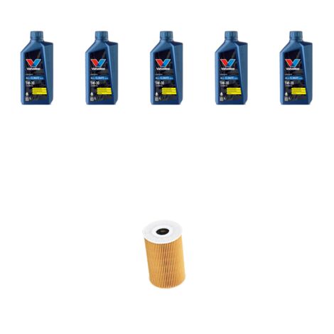 Kit filtro olio e 5L compatibile con Seat Ibiza IV 1.6 TDI 66kw dal 2009