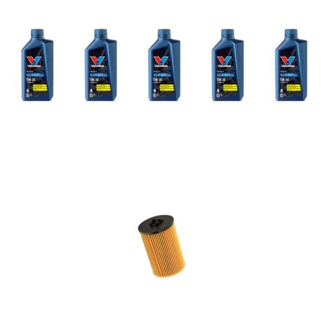 Kit filtro olio e 5L compatibile con Seat Ibiza V 1.6 TDI 70kw Dal 2017