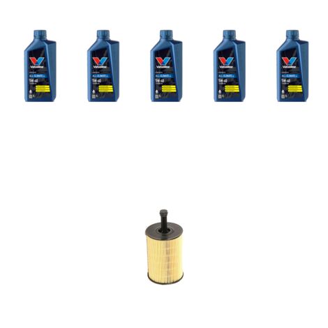 Kit filtro olio e 5L compatibile con Seat Leon II (1P1) 2.0 TDI 103kw dal 2005 al 2010