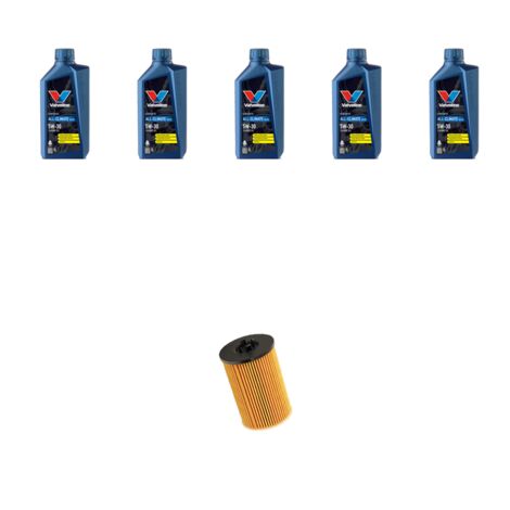 Kit filtro olio e 5L compatibile con Seat Leon III 2.0 TDI 110kw Dal 2012