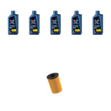 Kit filtro olio e 5L compatibile con Seat Leon III 2.0 TDI 81kw Dal 2012