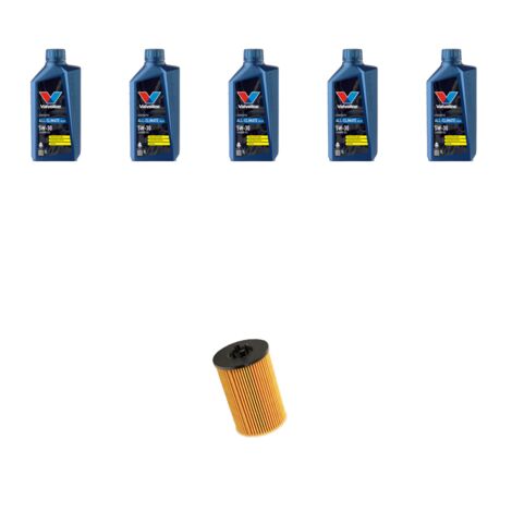 Kit filtro olio e 5L compatibile con SKODA KAROQ 1.6 Tdi 85kw DAL 2017