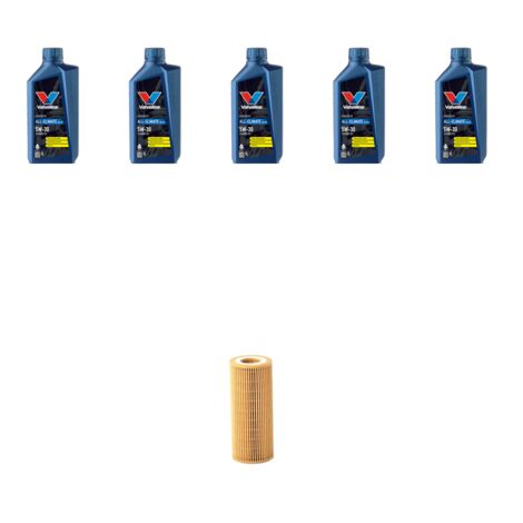 Kit filtro olio e 5L compatibile con Skoda Octavia II 2.0 FSI 110kw Dal 2004 al 2008