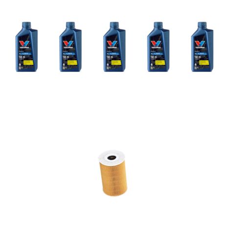 Kit filtro olio e 5L compatibile con Skoda Roomster 1.6 TDI 77kw Dal 2010