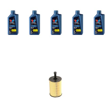 Kit filtro olio e 5L compatibile con Skoda Roomster 1.9 TDI 74kw Dal 2006