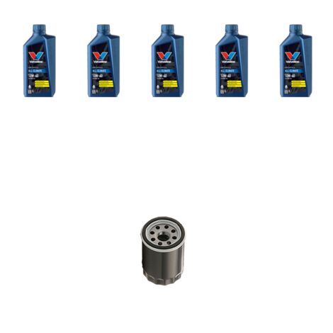 Kit filtro olio e 5L compatibile con Smart ForFour (454) 1.3 70kw Dal 2004 al 2006