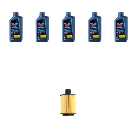 Kit filtro olio e 5L compatibile con Suzuki Sx4 Dal 2.0 DDIS 99kw 2009