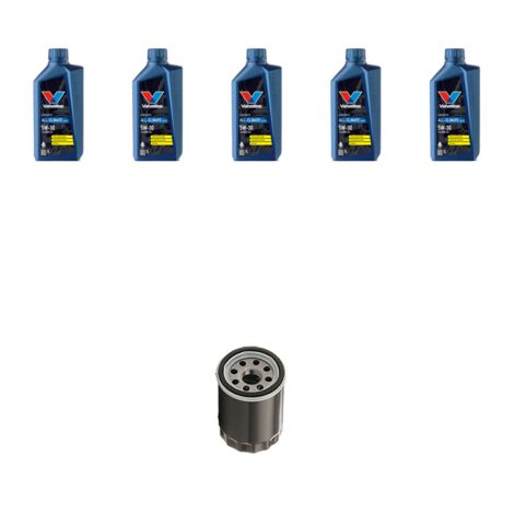 Kit filtro olio e 5L compatibile con Suzuki Sx4 S-Cross 1.6 85kw Dal 2013
