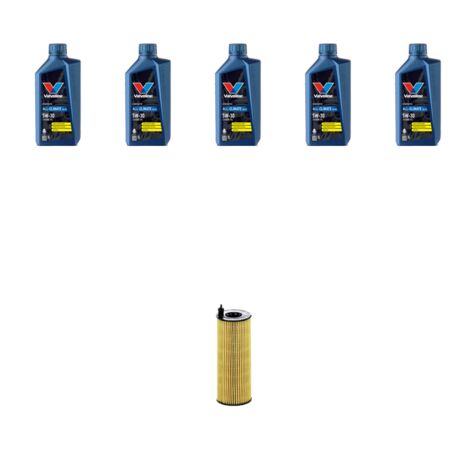 Kit filtro olio e 5L compatibile con Toyota Auris II (E180) 1.6 D4-D 82kw Dal 2015