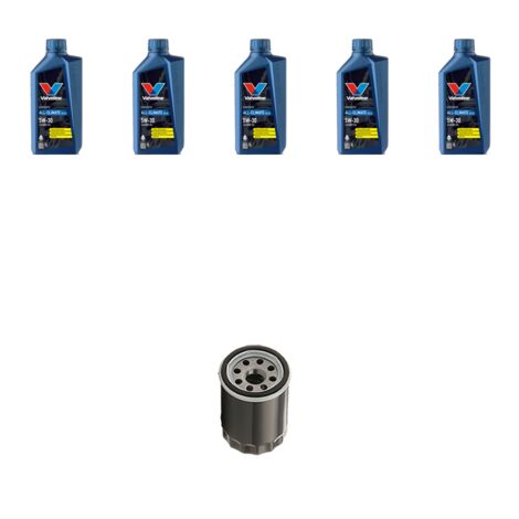 Kit filtro olio e 5L compatibile con Toyota Rav IV 2.0 VVTI 107kw Dal 2012