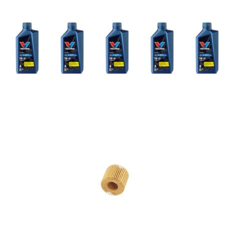 Kit filtro olio e 5L compatibile con Toyota Verso 1.8 108kw Dal 2009