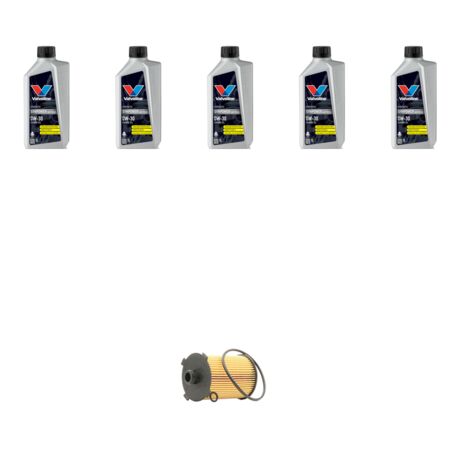 Kit filtro olio e 5L compatibile con Volvo V60 2.0 D3 110kw Dal 2015