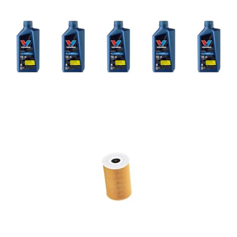 Kit filtro olio e 5L compatibile con Vw CC (358) 2.0 TDI 130kw Dal 2012